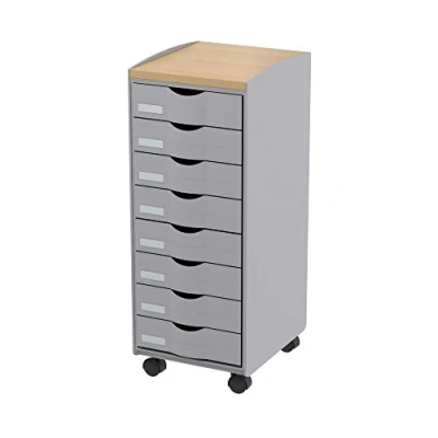 Abbildung von PAPERFLOW Bürowagen 28,8 x 35,0 74,5 cm grau