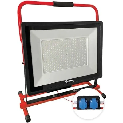 Abbildung von LED Arbeitsleuchte, Baustrahler, PRO LINE FIXSTAND 300W, 24000lm, 6500K, IP54, 2 Steckdosen