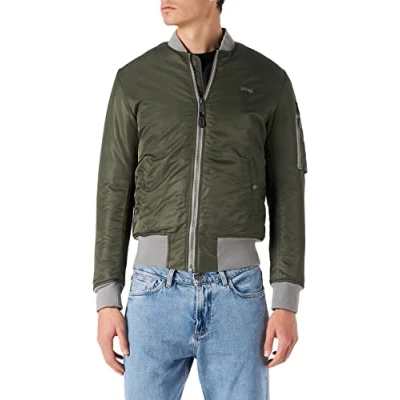 Abbildung von Schott Airforcers Bomberjacke, Herren, Größe: Small, Sage kaki