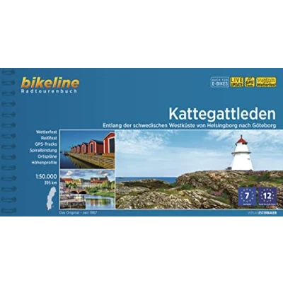 Abbildung von Kattegattleden: Entlang der schwedischen Westküste von Helsingborg nach Göteborg, 1:50.000, 395 km (Bikeline Radtourenbücher)