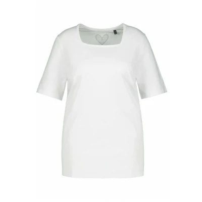 Abbildung von Ulla Popken Tshirt basic, Damen, Größe: 46/48, Schneeweiß