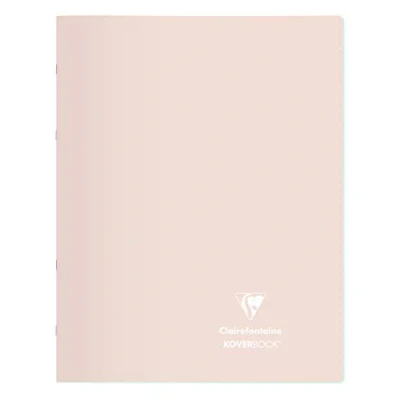 Abbildung von Clairefontaine 981681C Packung mit 10 Heften Koverbook Blush, geheftet, DIN A4+, 24x32cm, 48 Blatt 90g, kariert Rand, farbig sortiert, 1 Pack