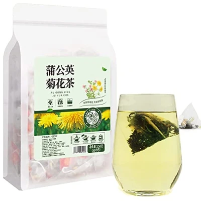 Abbildung von Plant Gift Dandelion Tea Bags 8.81oz (5g*50bags), Geißblatt, Chinesische Reine Natur, Gesundheitswesen Mischtee, Kombination aus Blumentee 250g
