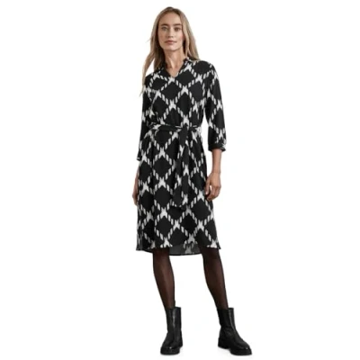 Abbildung von Street One MIT Kragen Blusenkleid, Damen, Größe: 34, Schwarz