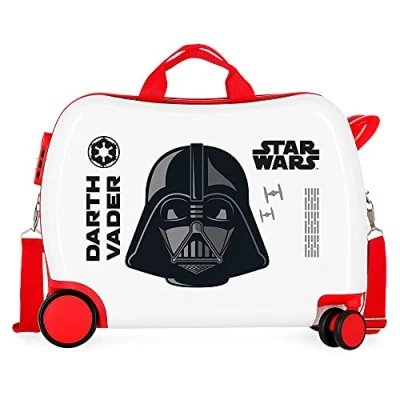 Abbildung von Star Wars Darth Vader Kinderkoffer, Weiß, 50 x 38 20 cm, starr, ABS, seitlicher Zahlenkombinationsverschluss, 34 l, 1,8 kg, 4 Räder, Handgepäck.