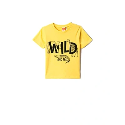 Abbildung von Koton Babyboy Animal Printed Short Sleeve T Shirt Crew Neck Cotton
