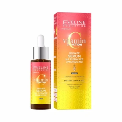Abbildung von Eveline Cosmetics Vitamin C 3x Action Reichhaltiges Serum für die ersten Fältchen
