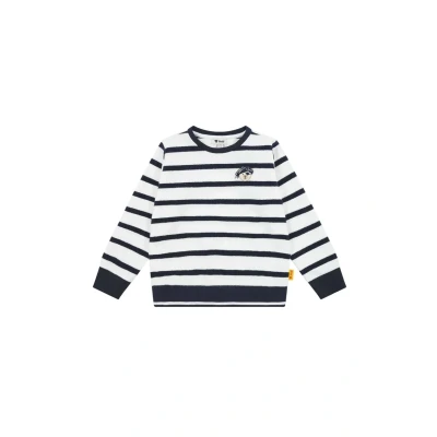 Abbildung von Steiff Sharky Strickpullover für Kinder, Größe: 92, Bright white