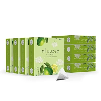 Abbildung von 720DGREE &quot;InFuuzed&quot; Geschmack Holunder Limette 160 Beutel mind. 80 Liter Kein Zuckerzusatz, Ohne Kalorien Natürlich lecker für Deine Trinkflasche: Die Getränke Alternative zu Eistee, Limonade