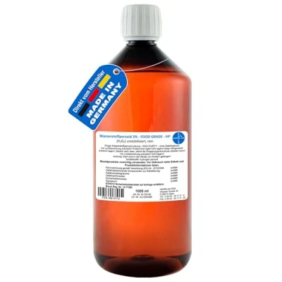 Abbildung von HERRLAN Wasserstoffperoxid 3% FOOD GRADE I 1 Liter Qualität Oberflächen Desinfektionsmittel