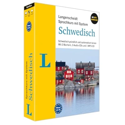 Abbildung von Langenscheidt Schwedisch mit System: gründlich und systematisch lernen. 2 Büchern, 3 Audio CDs, 1 MP3 CD Download (Langenscheidt System)