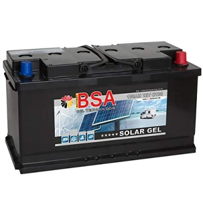 Abbildung von BSA Solar Gel Batterie 100Ah 12V Gelakku Solarbatterie Versorgungsbatterie 6 Grössen (100Ah)