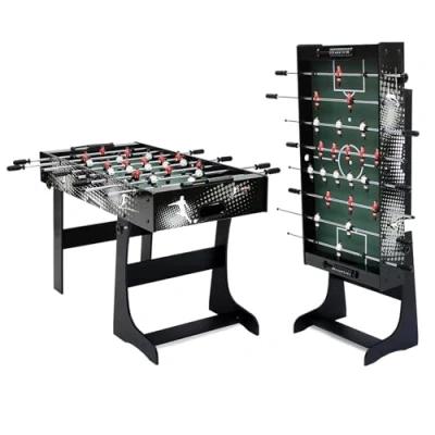 Abbildung von Carromco Kickertisch RIALTO XT klappbar, Wandbefestigung, inkl. 2x Spielbälle, 17,5 kg (1 tlg)