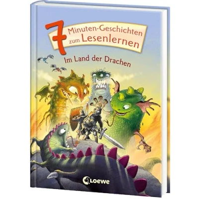 Abbildung von 7 Minuten Geschichten zum Lesenlernen Im Land der Drachen: Erstlesebuch für Kinder ab 6 Jahren Kurze Vorlesen und ersten Selberlesen