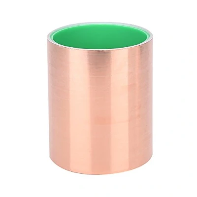 Abbildung von Gitarren Kupferfolie, Selbstklebend Folieband Doppelleitend Klebeband 0,6/1,2/2,5/5/10/15,2 cm Breite für EMI Abschirmung (Abmessung : 10cm/3.93&#039;&#039;)