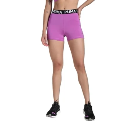 Abbildung von Puma STRONG 3&quot;Radlerhose Damen Wild Berry Größe: XS