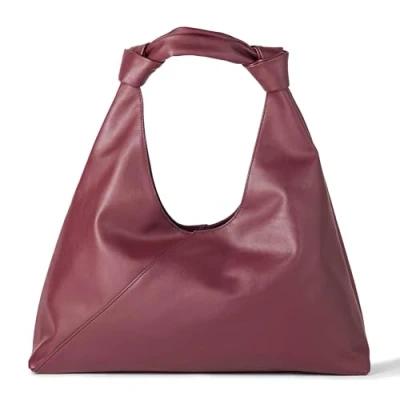 Abbildung von The Drop Mackenzie Knotted Hobo Tote Tragetasche, Burgunderrot, One Size