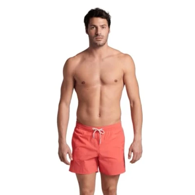 Abbildung von Arena Herren Mens Team Stripe Beach Short Solid Swim Trunks, Calypso Coral, L EU