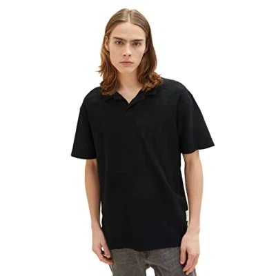Abbildung von TOM TAILOR Denim Herren Poloshirt 1035284, 29999 Black, XL