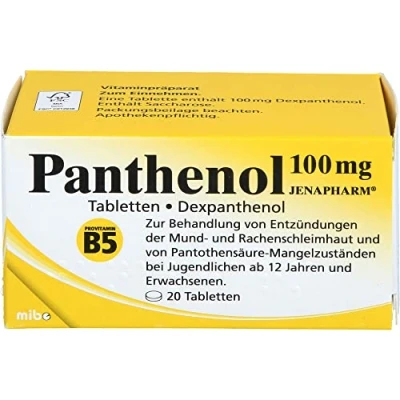 Abbildung von Panthenol 100 mg JENAPHARM 20 St