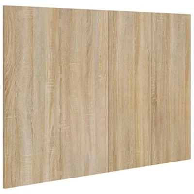 Abbildung von vidaXL Kopfteil Wand Bettkopfteil Betthaupt für Bett Doppelbett Schlafzimmerbett Schlafzimmermöbel Sonoma Eiche 120x1,5x80cm Holzwerkstoff