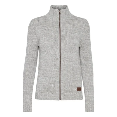 Abbildung von Oxmo Oxphenix Strickjacke, Damen, Größe: Medium, Lig grey m
