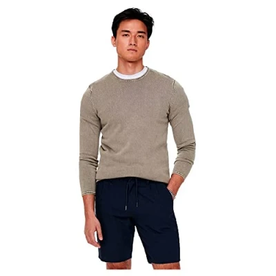 Abbildung von ONLY &amp; SONS *Kopie Herren Lässiger Rollkragen Pullover Gerippter Feinstrick Longsleeve Sweater ONSPHIL ONSGARSON 12 WASH Crew Knit NOOS