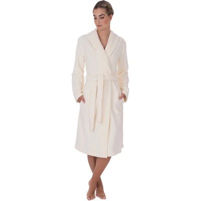 Abbildung von Wewo fashion Damenbademantel &quot;4022, ideal für Sauna &amp; Spa, Hotelbademantel, Morgenmantel&quot;, (1 St.), leicht kuschelig