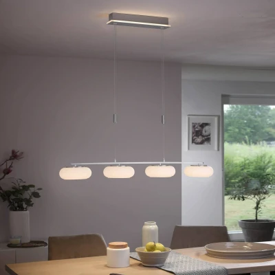 Abbildung von Paul Neuhaus Smarte LED Leuchte Pendellampe Q ETIENNE Smart Home, CCT Farbtemperaturregelung, RGB Farbwechsel, Dimmfunktion, Memoryfunktion, mit Leuchtmittel, dimmbar Fernbedienung höhenverstellbar Pendel
