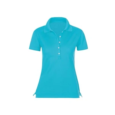 Abbildung von Trigema Damen 526611 Poloshirt, Blau (Azur 051), 56 (Herstellergröße: XXXL)