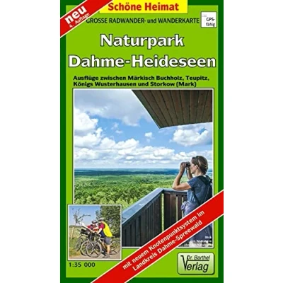 Abbildung von Große Radwander und Wanderkarte Naturpark Dahme Heideseen: Ausflüge zwischen Märkisch Buchholz, Teupitz, Königs Wusterhausen Storkow (Mark). 1:35000 (Schöne Heimat)
