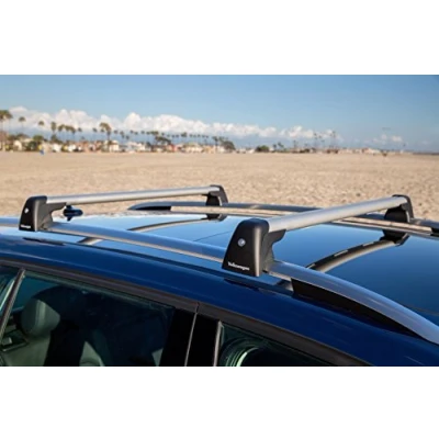 Abbildung von Volkswagen 5 g9071151 a Dachträger Bars Set mit t Slot für Golf 7 in Silber