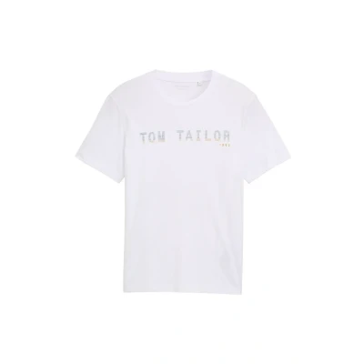 Abbildung von TOM TAILOR Herren 1046789 T Shirt, 20000 White, L EU