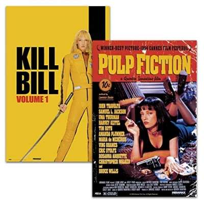 Abbildung von Close Up Uma Thurman Posterset 2er Set Poster Kill Bill Vol.1 und Pulp Fiction (61 cm x 91,5 cm)