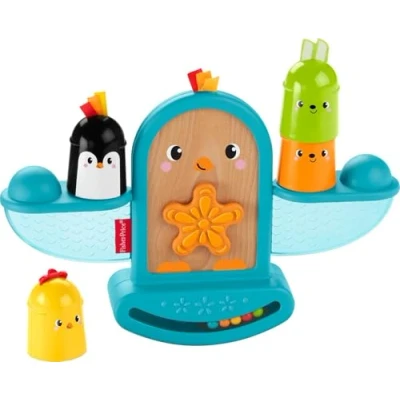 Abbildung von Fisher Price GJW26 Stapel &amp; Schaukel Vögelchen, Babyrassel und Stapelspielzeug