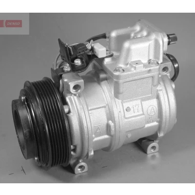 Abbildung von DENSO DCP17010 Kompressor 10PA17C 12 PAG 46 R 134a mit Magnetkupplung MERCEDES BENZ: SL Cabrio, S Klasse Limousine, W124 Coupe