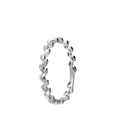 Abbildung von Lucardi Classic Ring, Damen, Größe: 58, Silver coloured