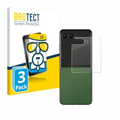Abbildung von BROTECT Schutzglas für Motorola Razr 50 Ultra (Hinteres Display) (3 Stück) Schutzfolie Panzer Folie Glas [Extrem Kratzfest 9H, Anti Fingerprint,