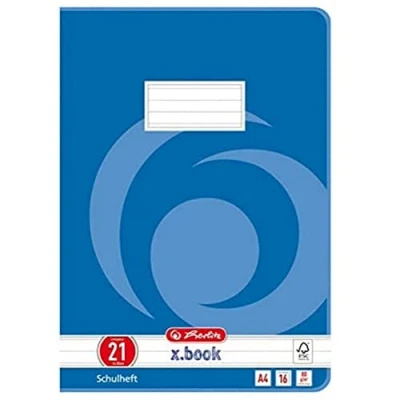 Abbildung von Herlitz 3322104 Schulheft, DIN A4, Lineatur 14, 8 Blatt