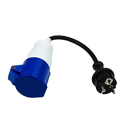 Abbildung von CEE Adapter Schuko Stecker auf Steckdose Interbosch/Benson 230 V/16 A 000641
