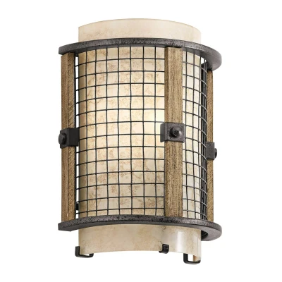 Abbildung von Kichler KL AHRENDALE1 Wandleuchte Ahrendale 1xE14 H:25,4 L:9,5 B:19,1