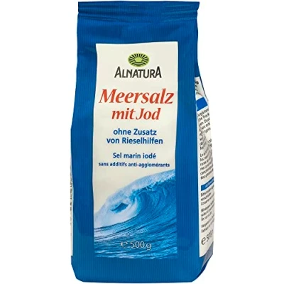 Abbildung von Alnatura Meersalz mit Jod, 500g