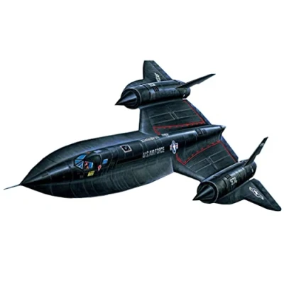 Abbildung von Academy Plastikmodell SR 71 Blackbird im Maßstab 1/72