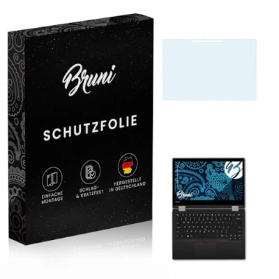 Abbildung von Bruni Schutzfolie kompatibel mit Lenovo ThinkPad L390 Yoga Folie, glasklare Displayschutzfolie (2X)