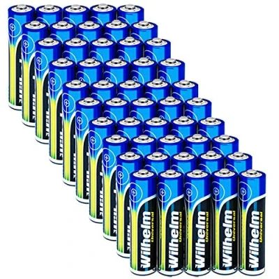 Abbildung von Wilhelm Universal Batterien AA Mignon AAA Mikro 9V Block (AAA Mikro, 50)