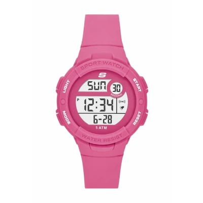 Abbildung von Skechers Damenuhren Crenshaw, Digitales Uhrwerk, 42MM Rosa PolyurethanGehäuse mit PolyurethanArmband, SR2131