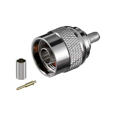 Abbildung von Goobay 11361 N Stecker Crimp mit Gold Pin für RG 58 Kabel, Durchmesser: 5,2 mm
