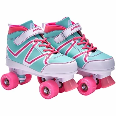 Abbildung von Apollo Rollschuhe Verstellbare Soft Boot Kinder und Jugendliche, größenverstellbare Roller Skates für Mädchen Jungen Größen 31 42