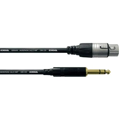 Abbildung von CORDIAL Kabel AUDIO stereo XLR female/jack 6 m Essentials / Jack