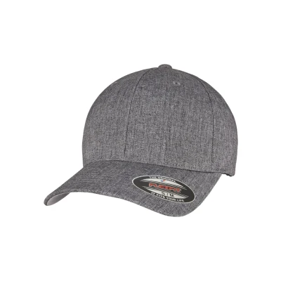 Abbildung von Flexfit Heatherlight Cap, Größe: L/XL, Melange dark grey